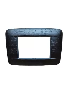 Vimar 20683.31 Round Plate 3 Modules African Wenge